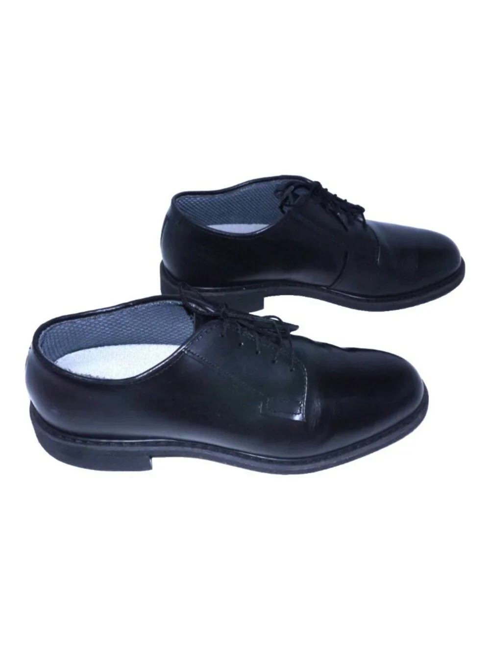 Capps black leather dress work shoes oil resistant Vibram soles 90258 Mens 10.5D